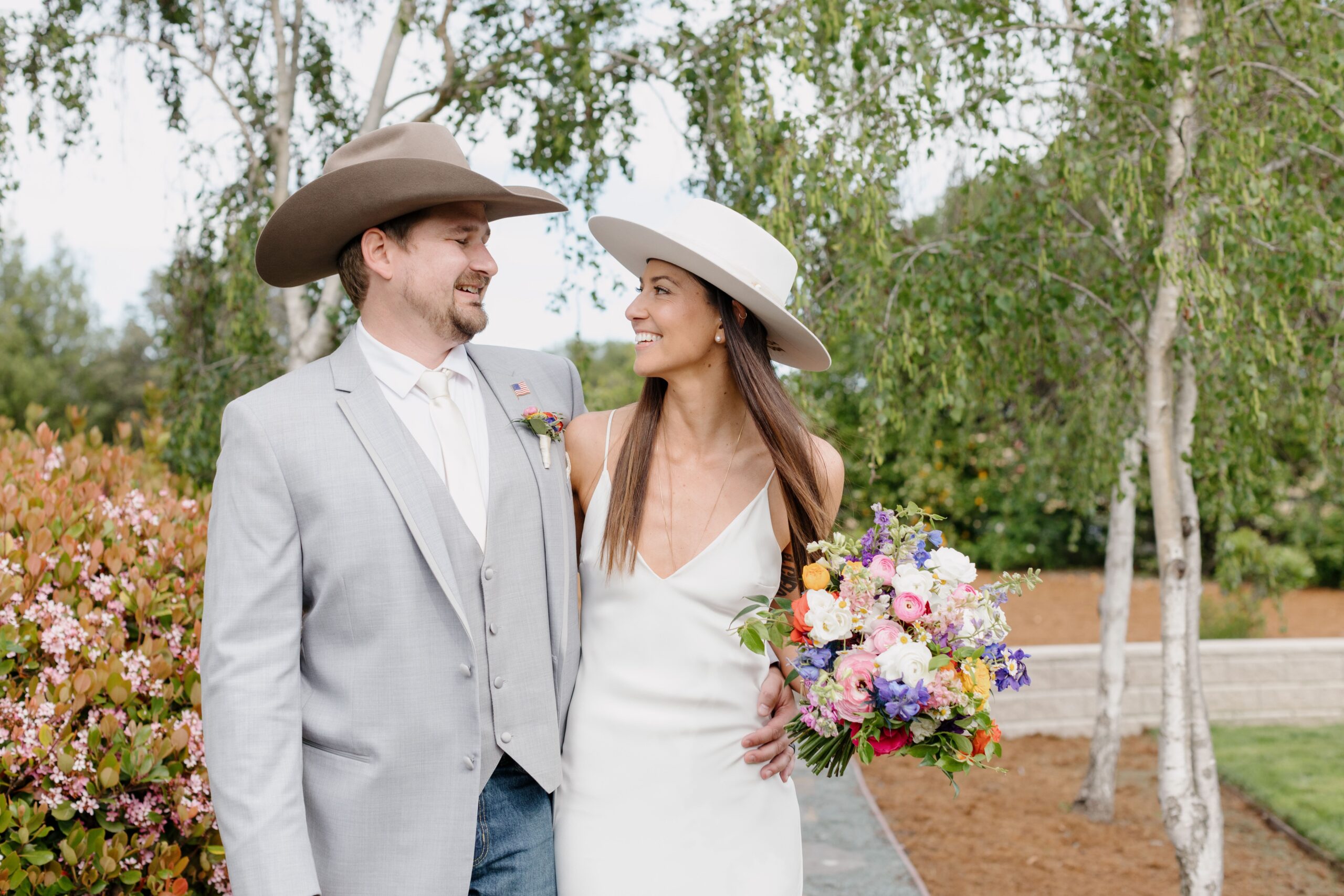 colorful wedding celebration in Edna Valley, CA